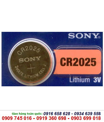Sony CR2025, Sony CR2025 _ Pin Sony CR2025 lithium 3V chính hãng 